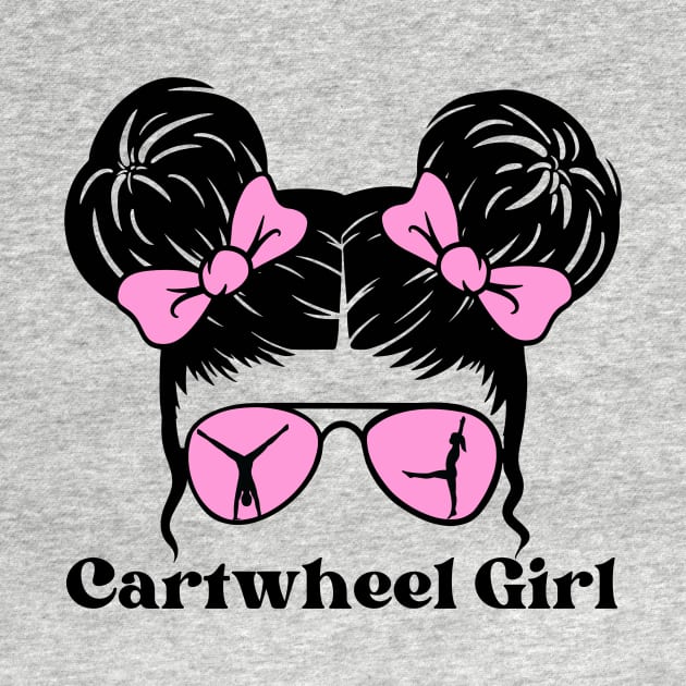 Messy Bun Cartwheel Girl by Teewyld